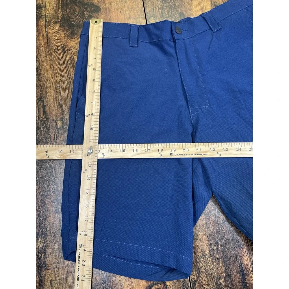 Banana Republic Core Temp Shorts Mens 34 Navy Blue Stretch Casual Golf Resort
